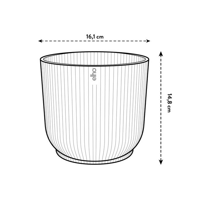 vibes fold rund 16cm buttergelb